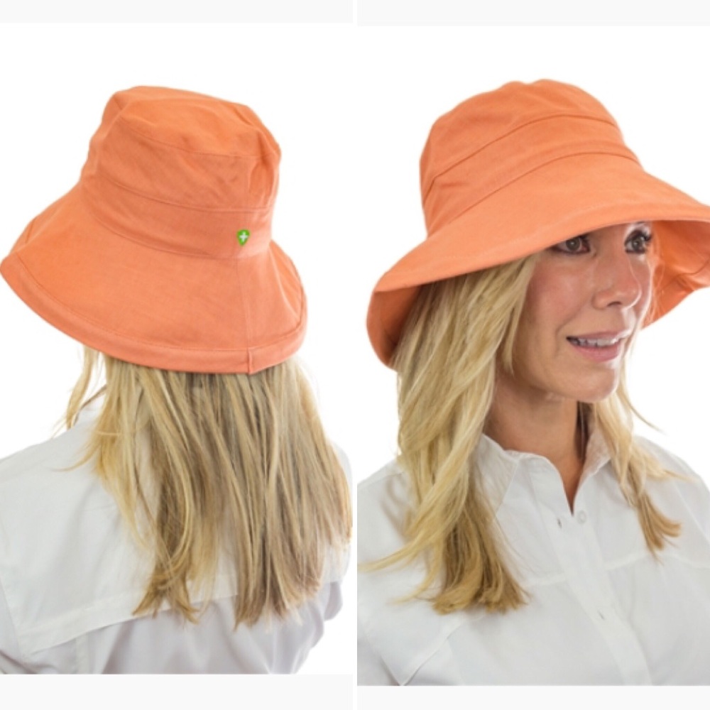 Insect shield women’s sun hat NWT coral peach
